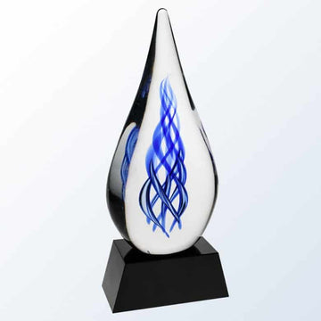 art glass, art glass crystal awards, custom crystal awards, custom awards, abstract awards